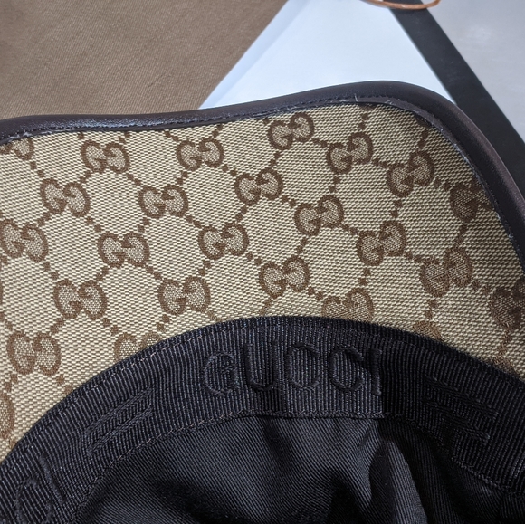 Gucci NEW GG monogram hat with bee logo. UNISEX - Picture 5 of 8